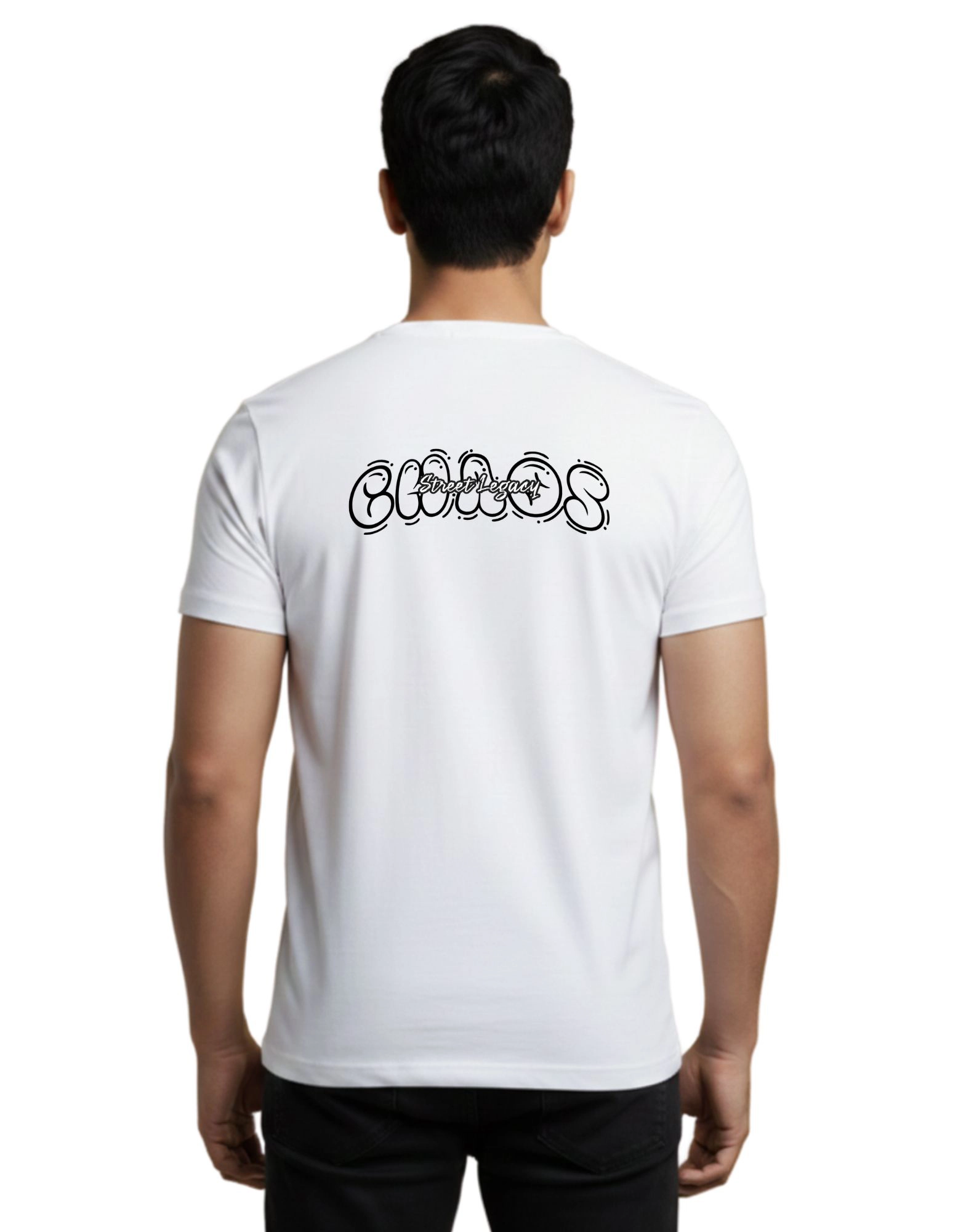 Street Legacy Cotton Round Neck T-Shirt 180 GSM White