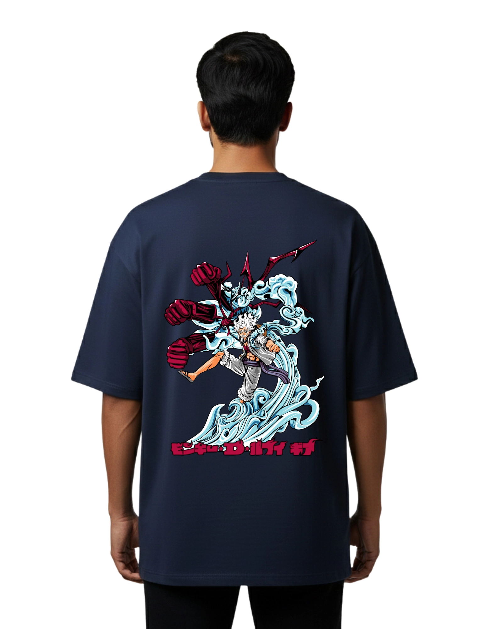 Strongbron Warrior Oversize Cotton French Terry T-Shirt 240 GSM Navy Blue