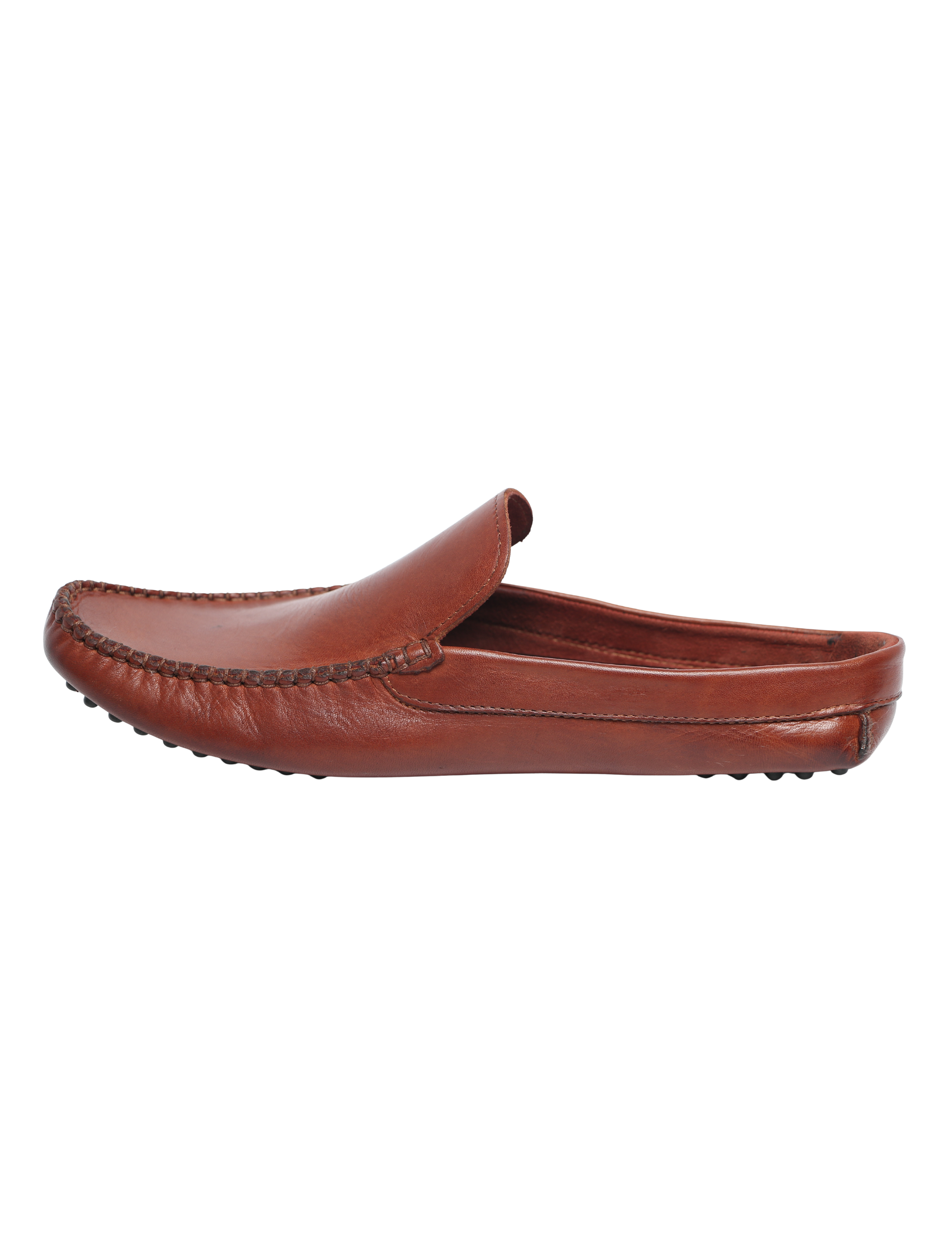 Tan Button Flex 2 Driver Genuine Leather Half Shoe — bulk from ₹1563