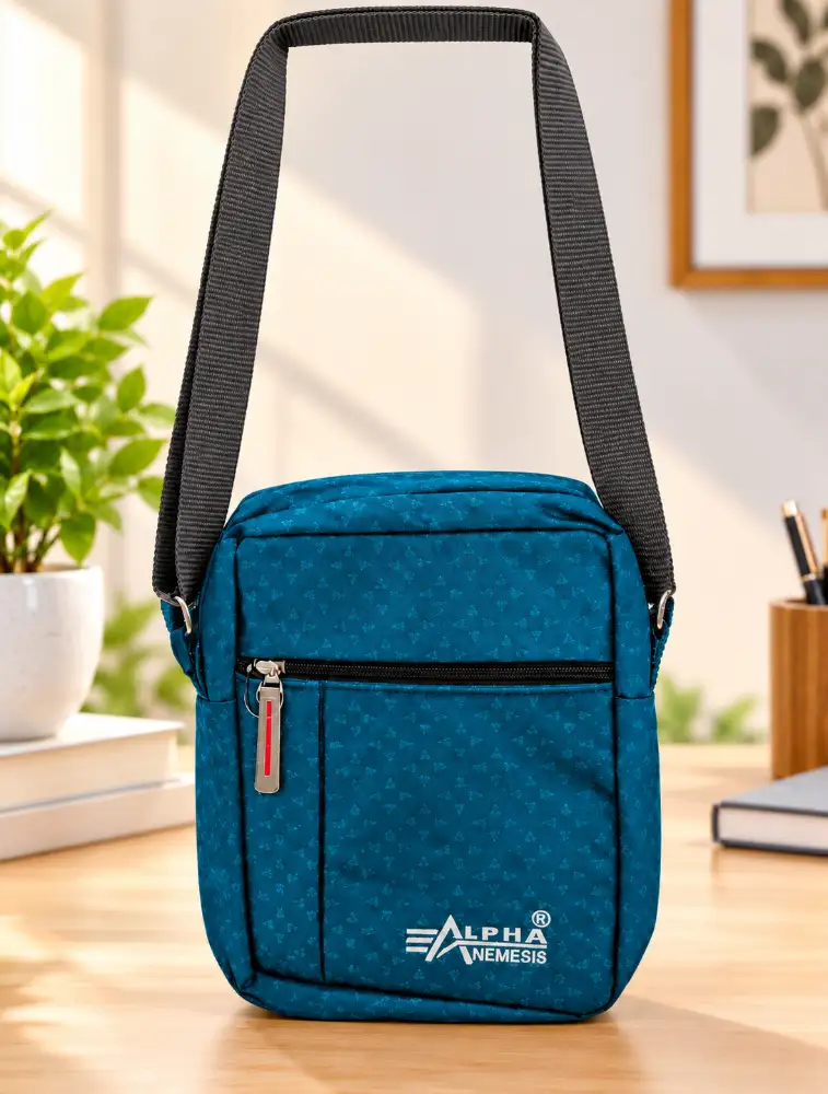 Teal Blue Alpha Nemesis Casual Sling Bag