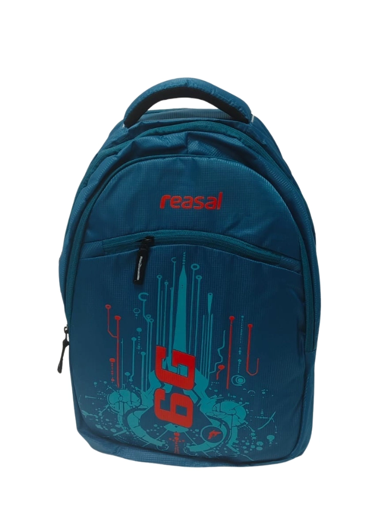 Teal Blue Cyber 6G 30L Polyester School Backpack