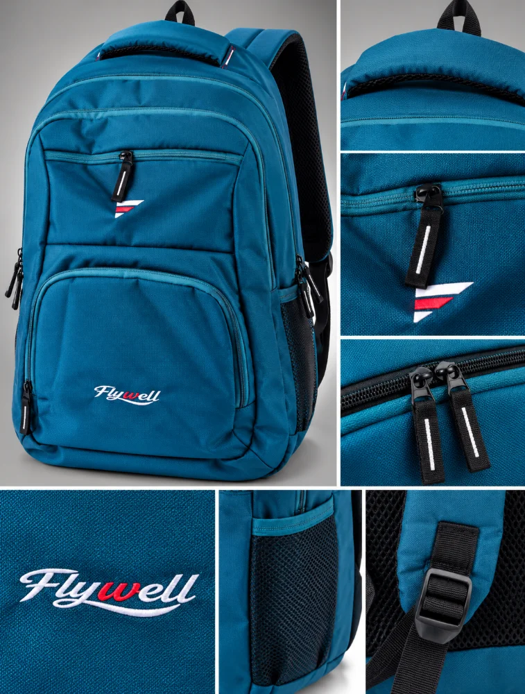 Teal Blue Flywell Premium VenturePro Backpack