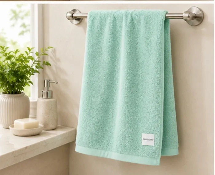 Teal Green Habitude Microfiber Premium Hand Towel