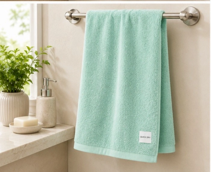 Teal Green Habitude Microfiber Premium Hand Towel