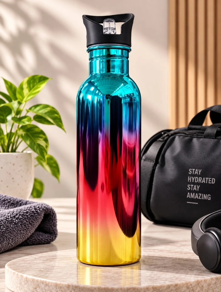 Teal Green Premium Gradient Sports Water Bottle