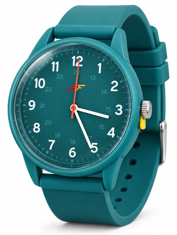 Teal Mens Casual Wrist Watch