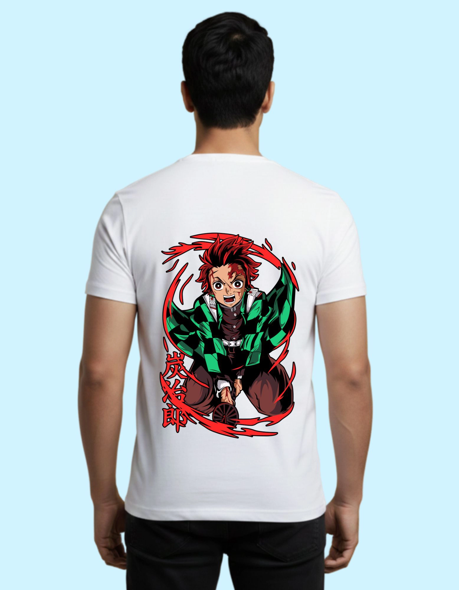 The Demon Slayer Cotton T-Shirt 180 GSM Round Neck White