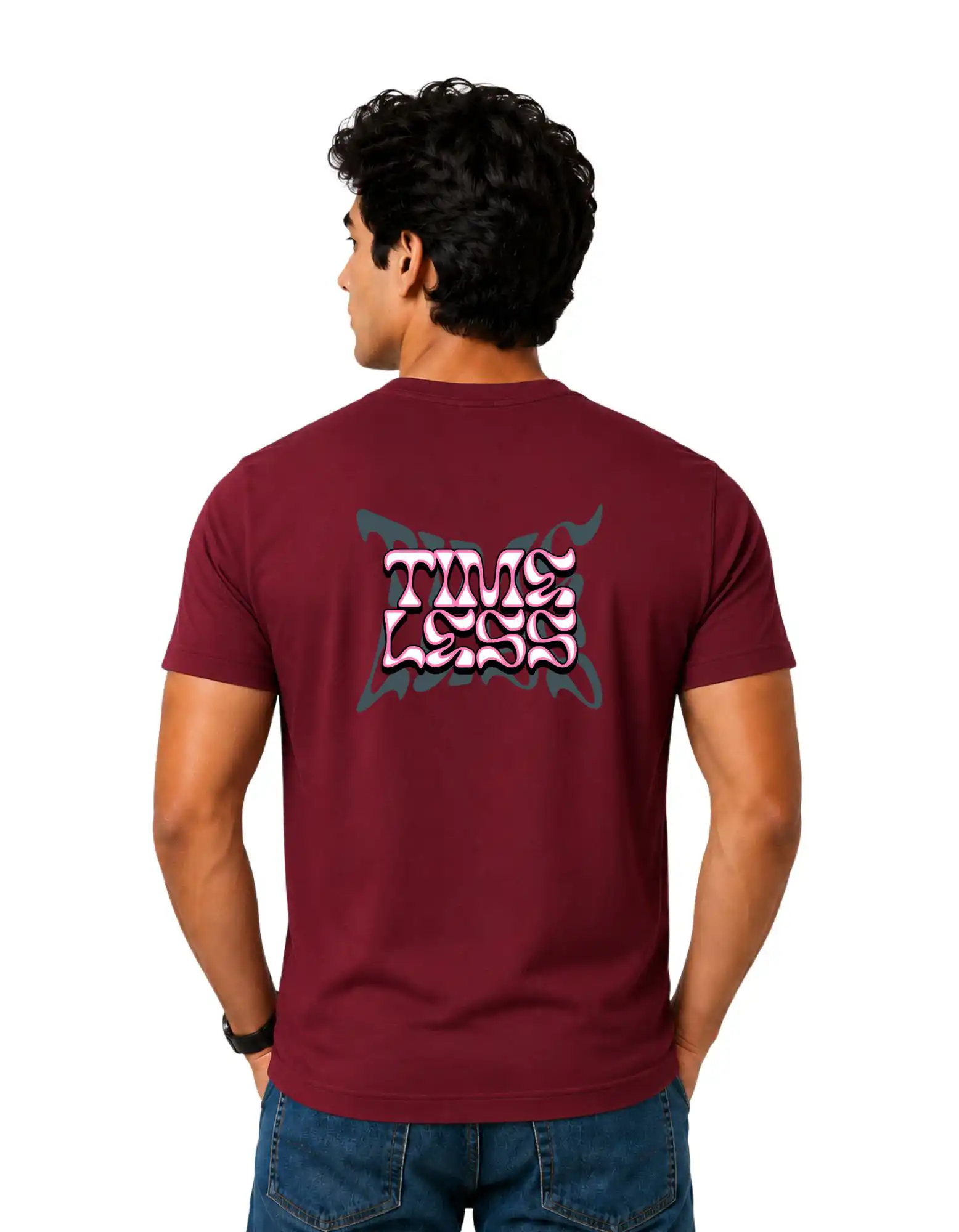 Timeless Cotton Round Neck T-Shirt 180 GSM Maroon