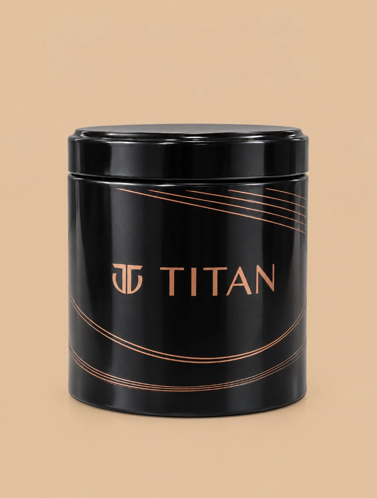 Titan Quartz Analog With Date Silver Dial Golden Stainless Steel Strap Watch For Men NU1712YM02