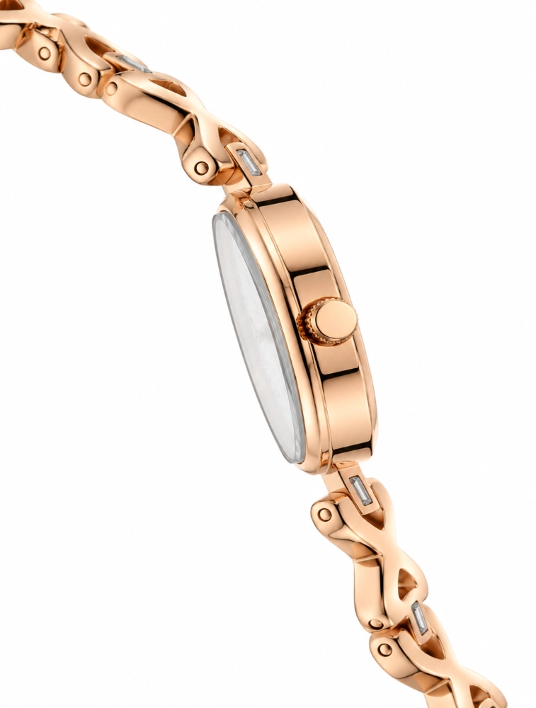 Titan Quartz Analog With Day and Date Silver Dial Metal Strap Watch For Women NU2601WM01