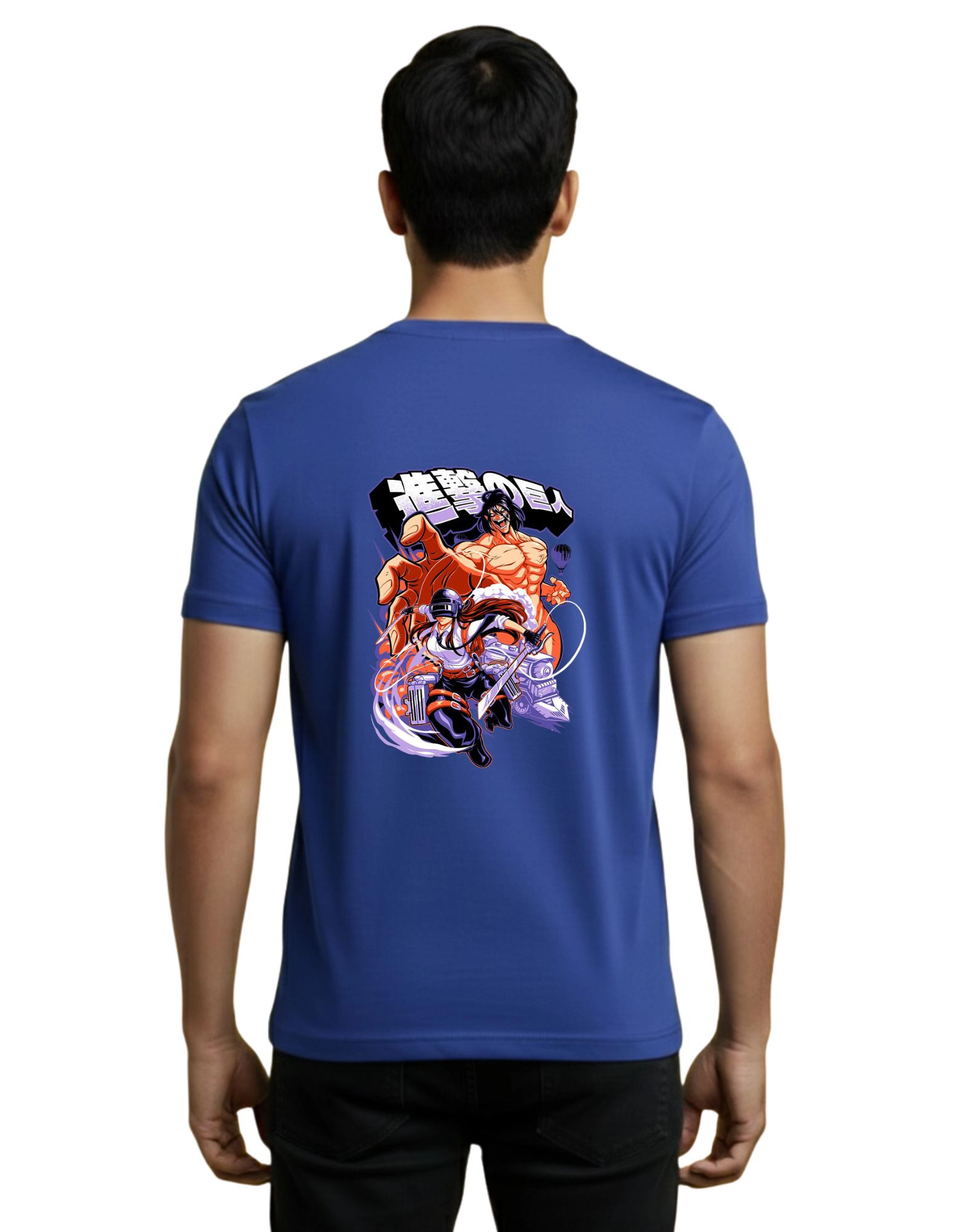 Titan Rush Cotton Round Neck T-Shirt 180 GSM Royal Blue