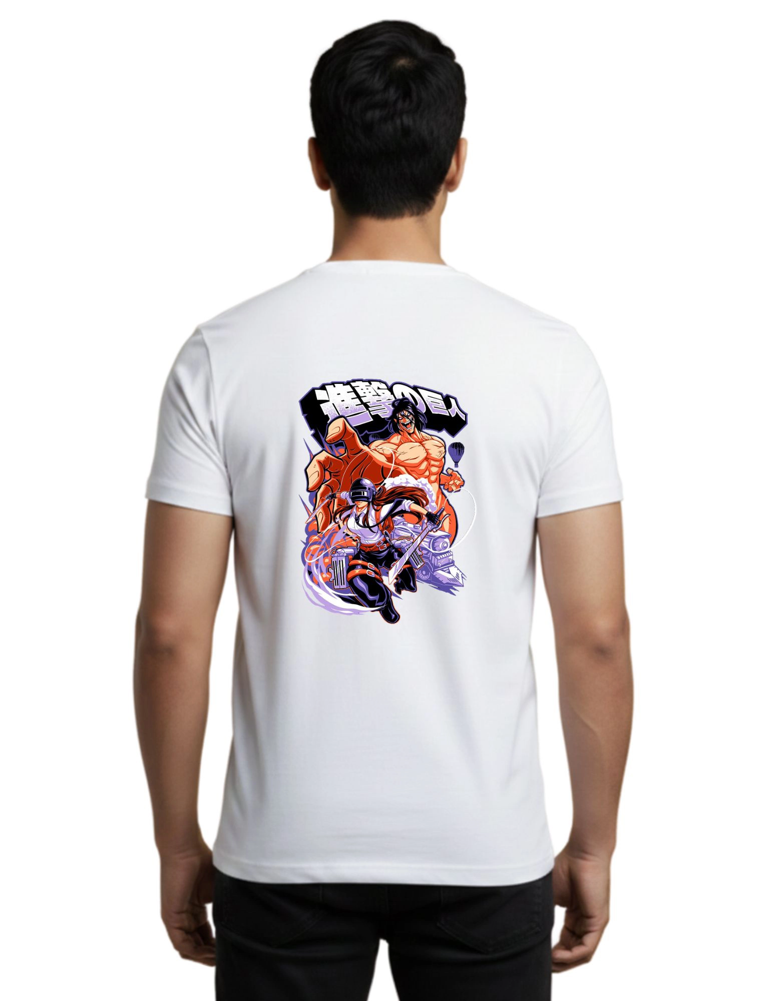 Titan Rush Cotton Round Neck T-Shirt 180 GSM White