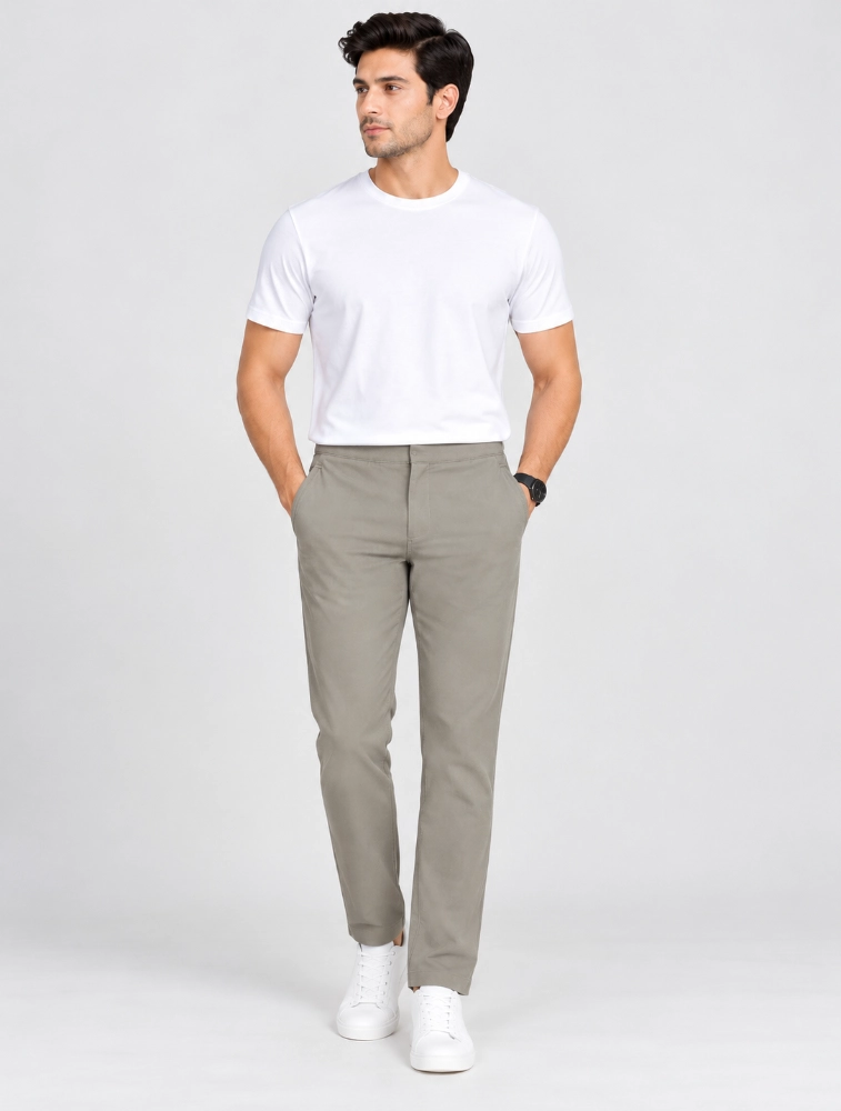 Titanium Mens Peanut Fabric Comfort Stretch Trouser