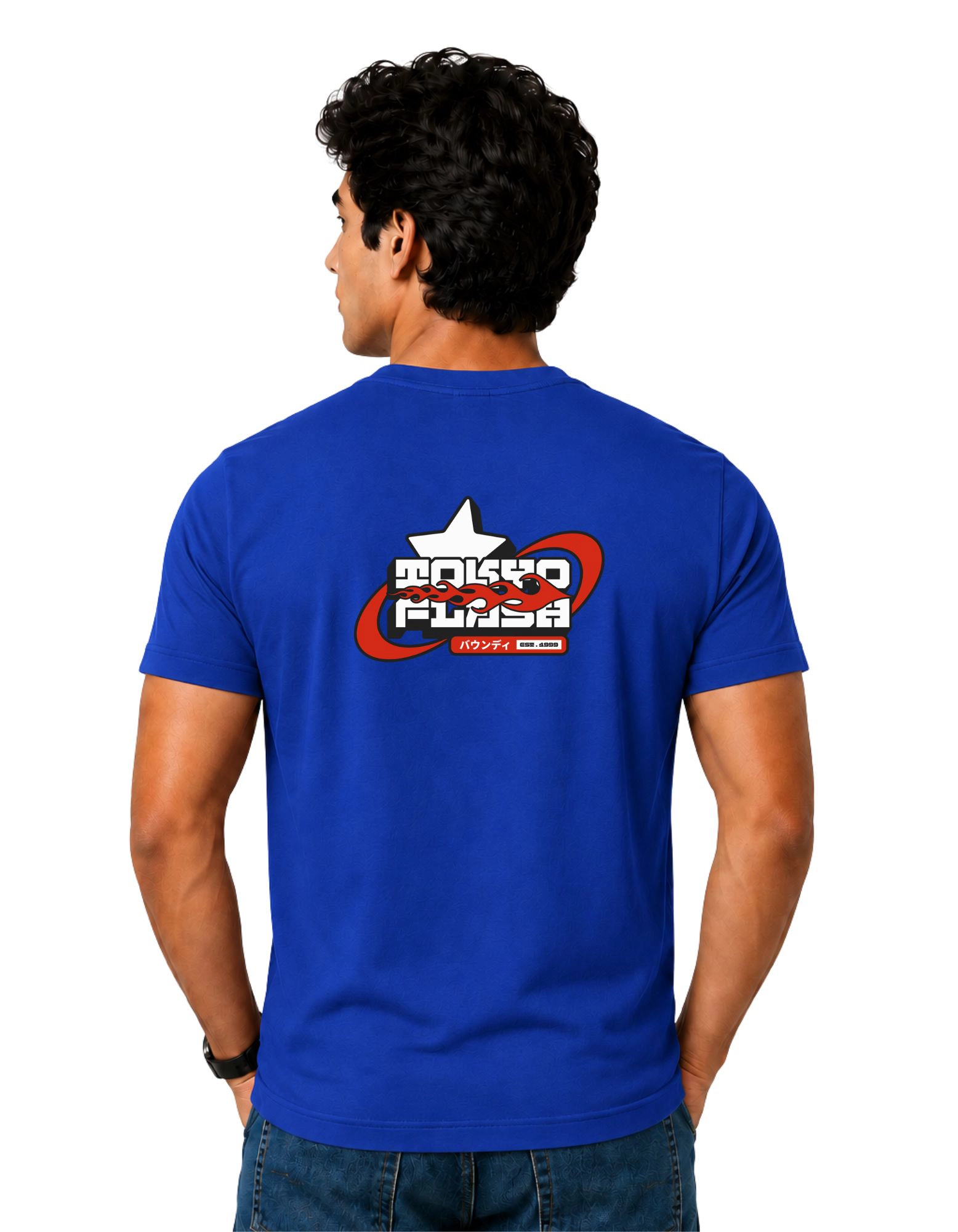 Tokyo Flash Cotton Round Neck T-Shirt 180 GSM Royal Blue