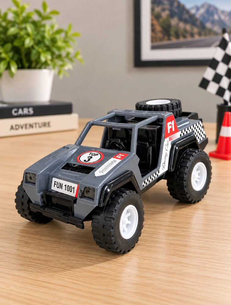 KamoraHub Tot2hom Free Wheel Racing Jeep Toy Car Grey