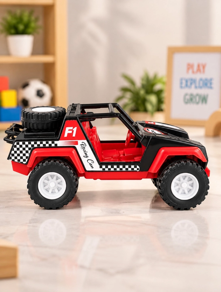 KarunaShree Tot2hom Free Wheel Racing Jeep Toy Car Red