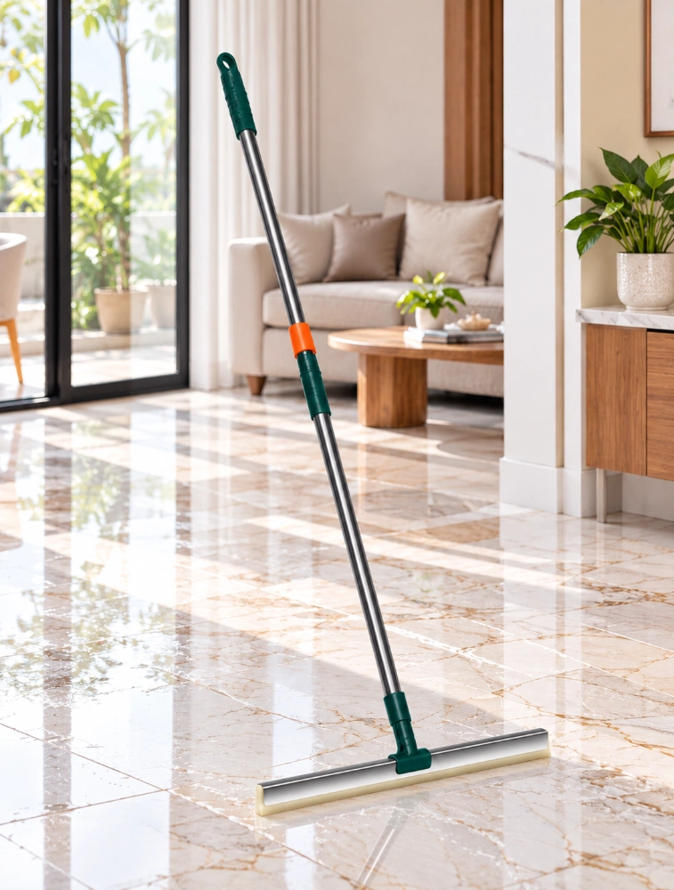 Tot2hom Magic Broom Wiper Or Mop Adjustable Floor Cleaner 63 To 69 Cm Green