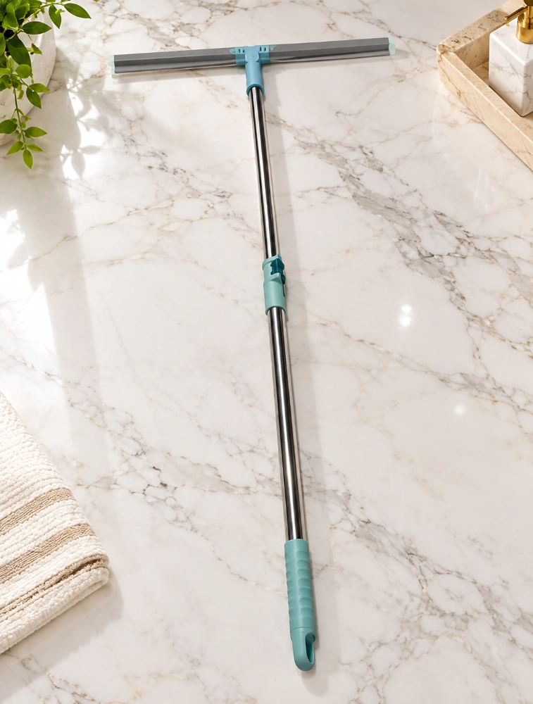 Tot2hom Magic Broom Wiper Or Mop Adjustable Floor Cleaner 63 To 69 Cm Teal