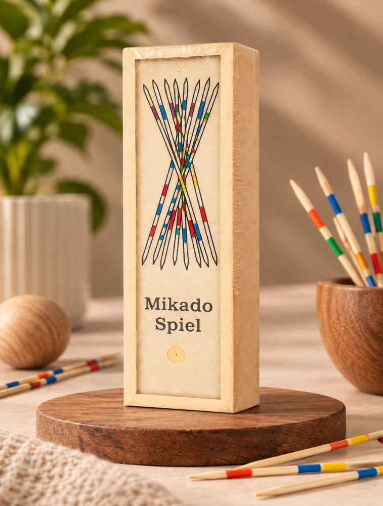 Tot2hom Wooden Mikado Spiel Pickup Sticks Game Set