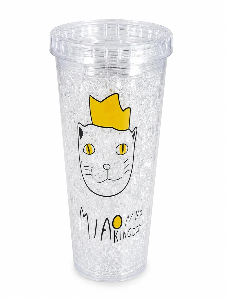 Transparent Cool Sip Textured Tumbler