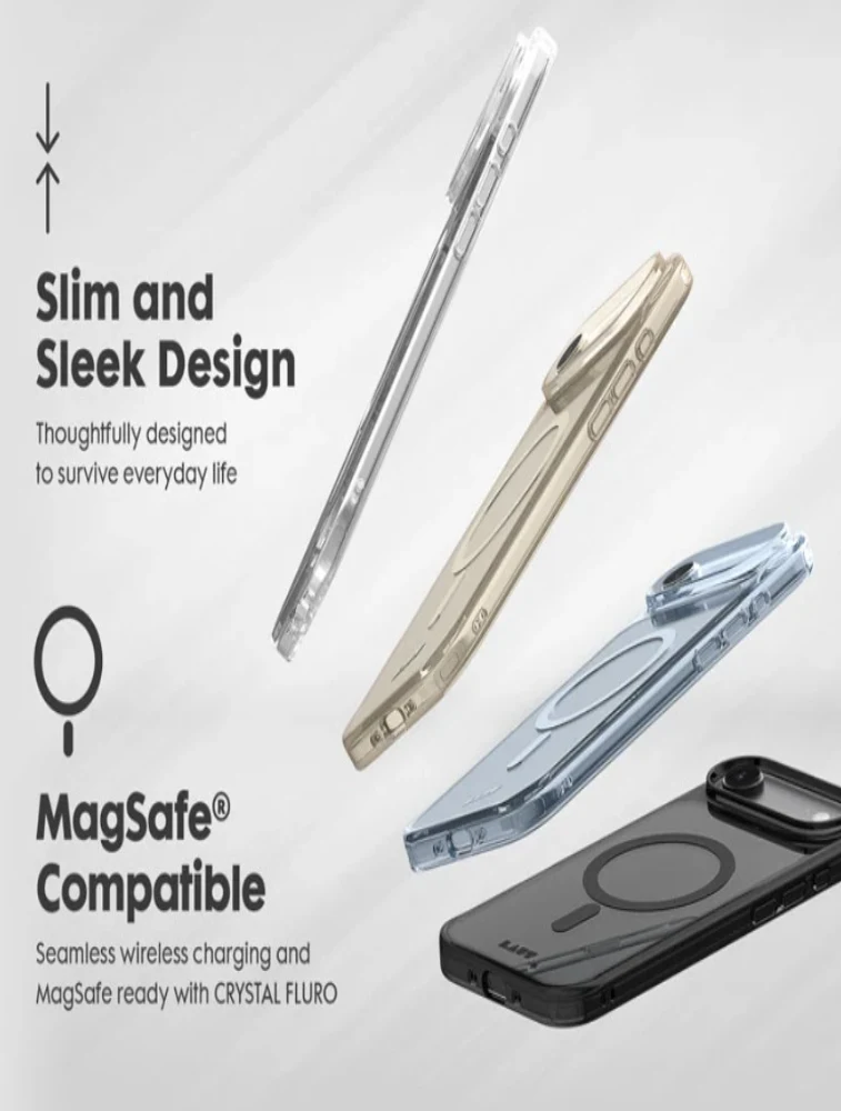 Transparent LAUT CRYSTAL FLURO Case For iPhone 17 Air