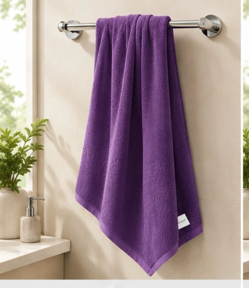 Violet Habitude Microfiber Premium Polyster Bath Towel