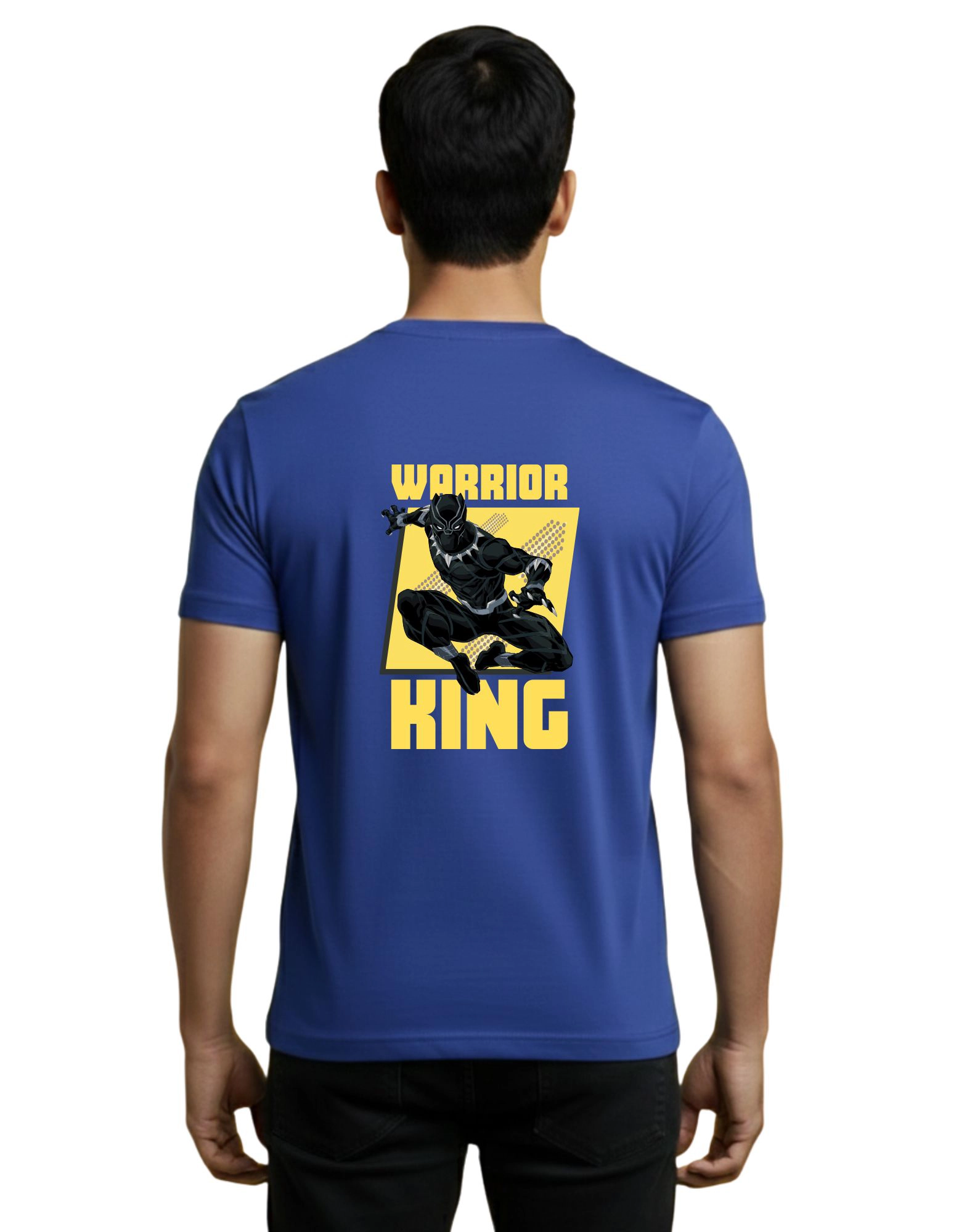 Warrior King Round Neck 180 GSM T-Shirt Royal Blue