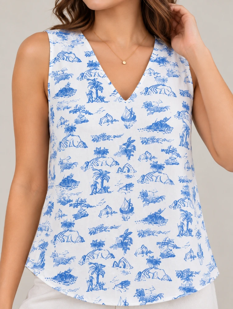 White  Womens Trending Western Top