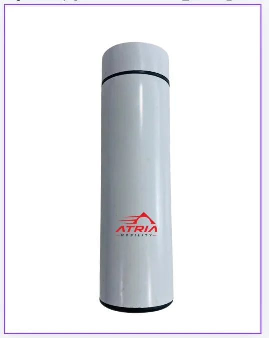 White 500 ML Smart Temperature Stainless Steel Water Bottle