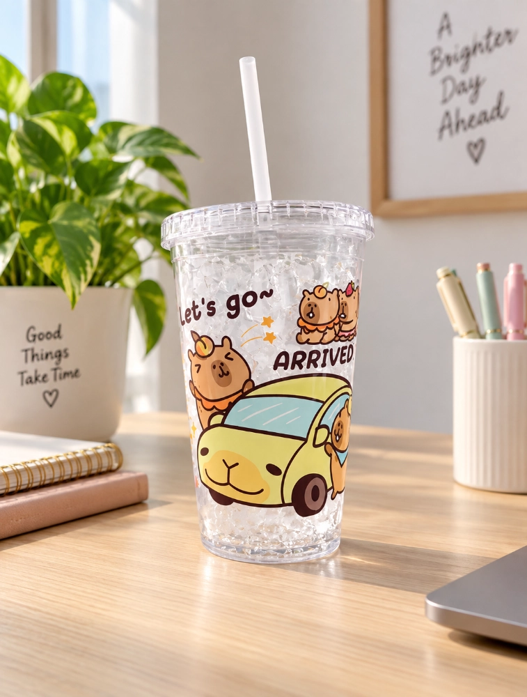 White Cool Sip Textured Tumbler