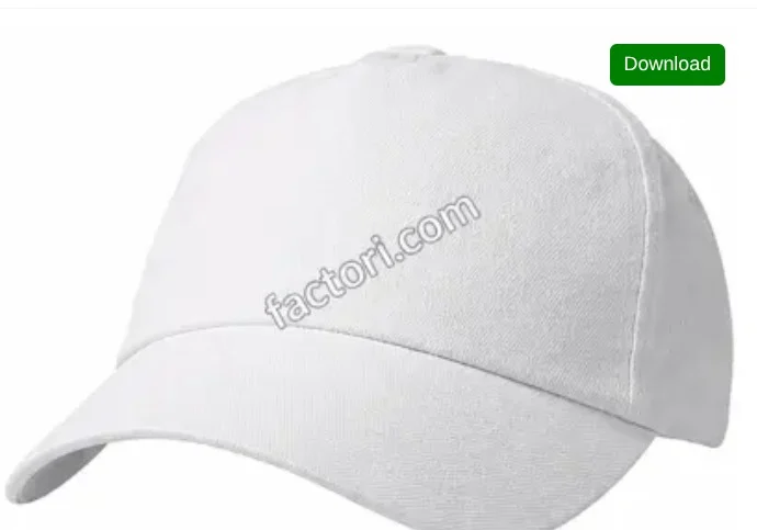 Anshu fashion shop White Cotton Regular 5 Panel Cap with Visor Stitch and with Velcro