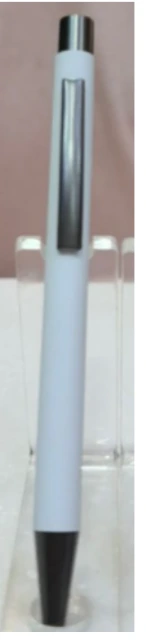 White Metal Ball Pen with Silver Clip