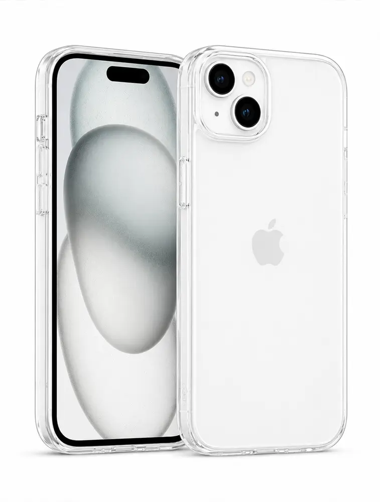  White Poly Premium Soft Matte Finish Shockproof Case for iPhone 14 