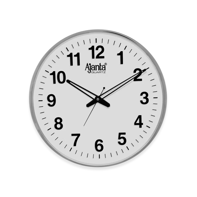 White Round Analog Wall Clock 397