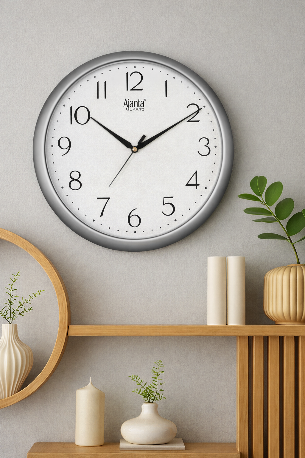 White Simple Wall Clock 497