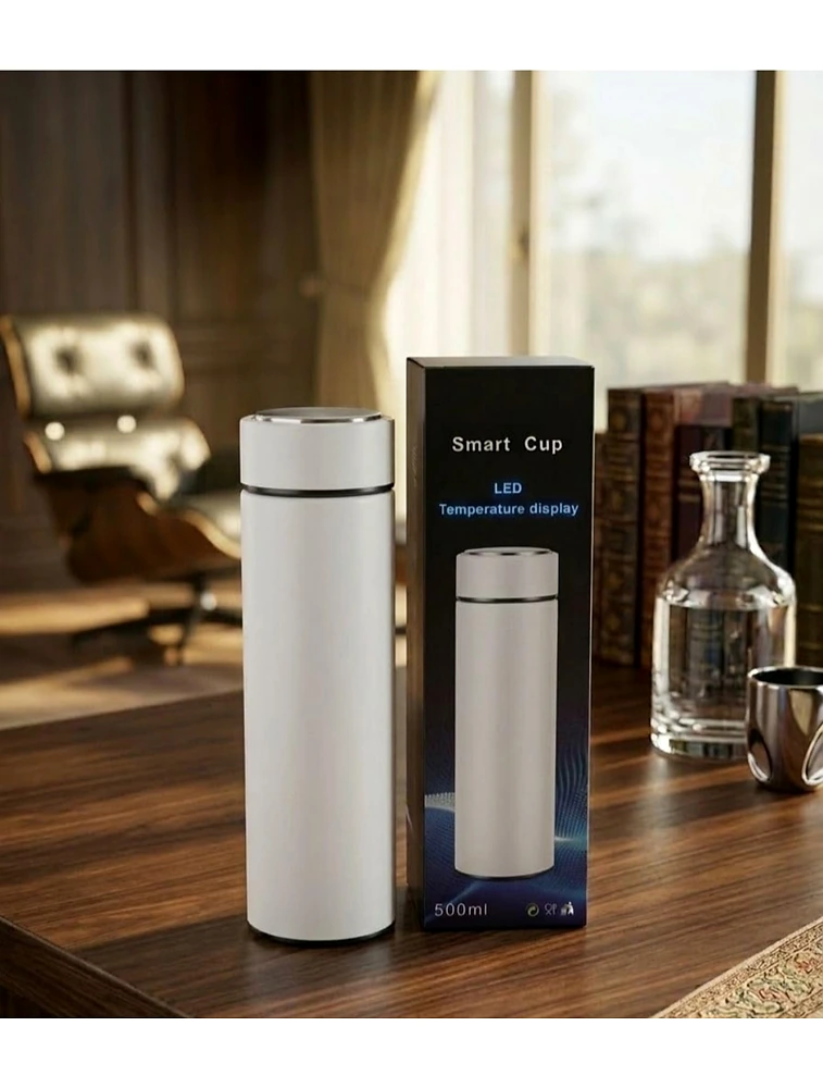 White Smart Thermos Mug