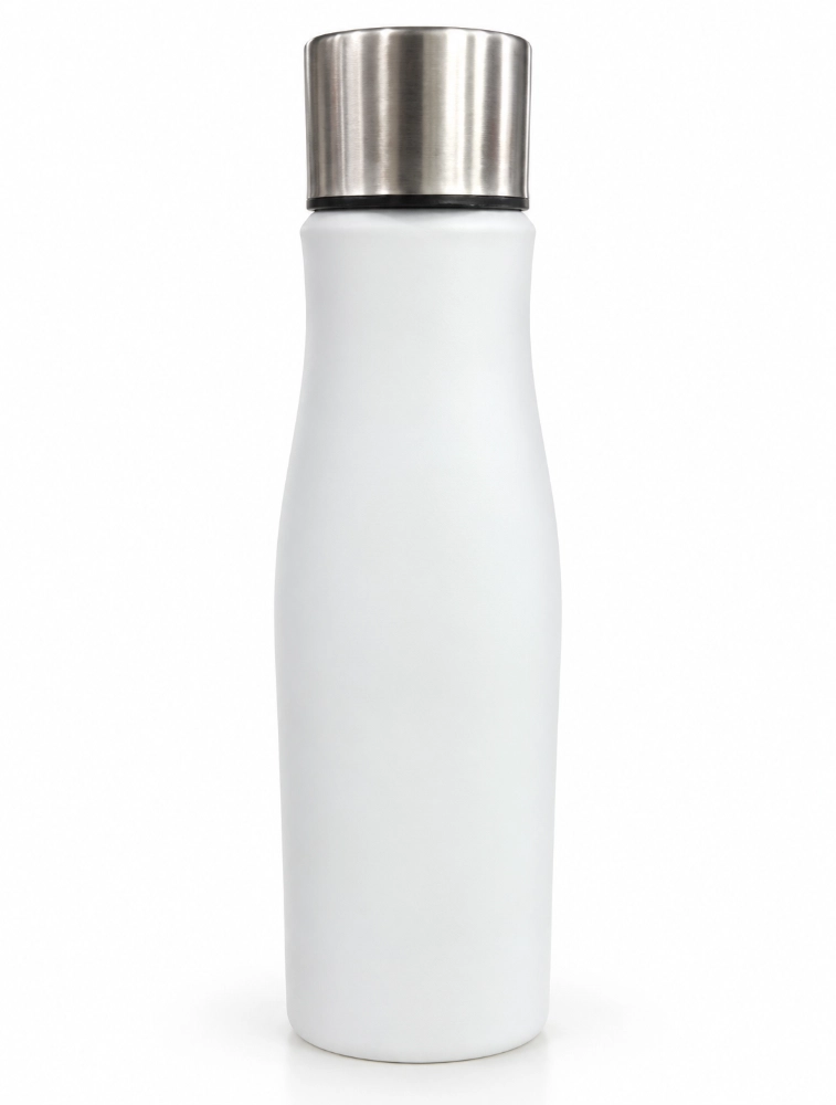 White Stainless Steel Water Bottle