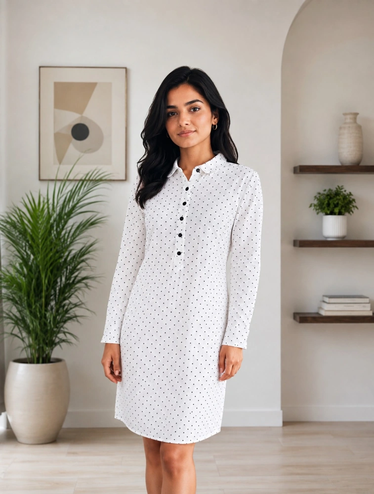 White Womens Western Dress