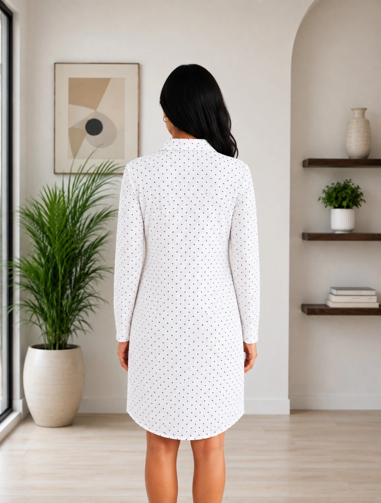 White Womens Western Dress
