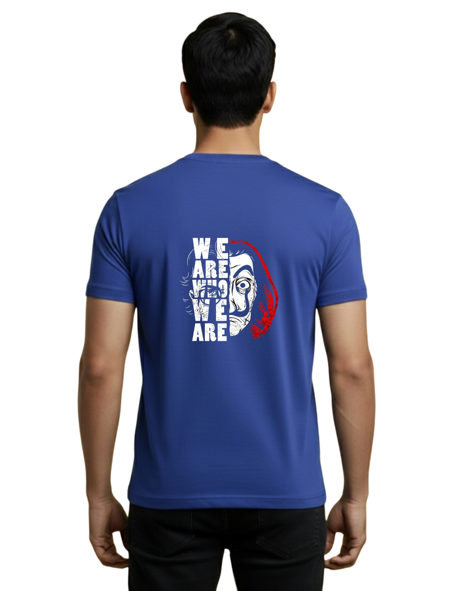 Who We Are Cotton Round Neck T-Shirt 180 GSM Royal Blue