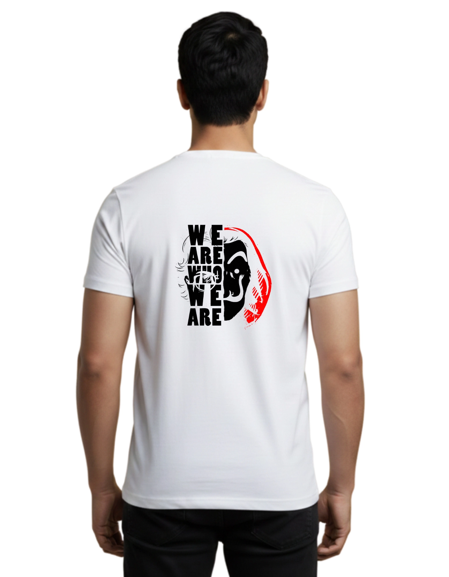 Who We Are Cotton Round Neck T-Shirt 180 GSM White