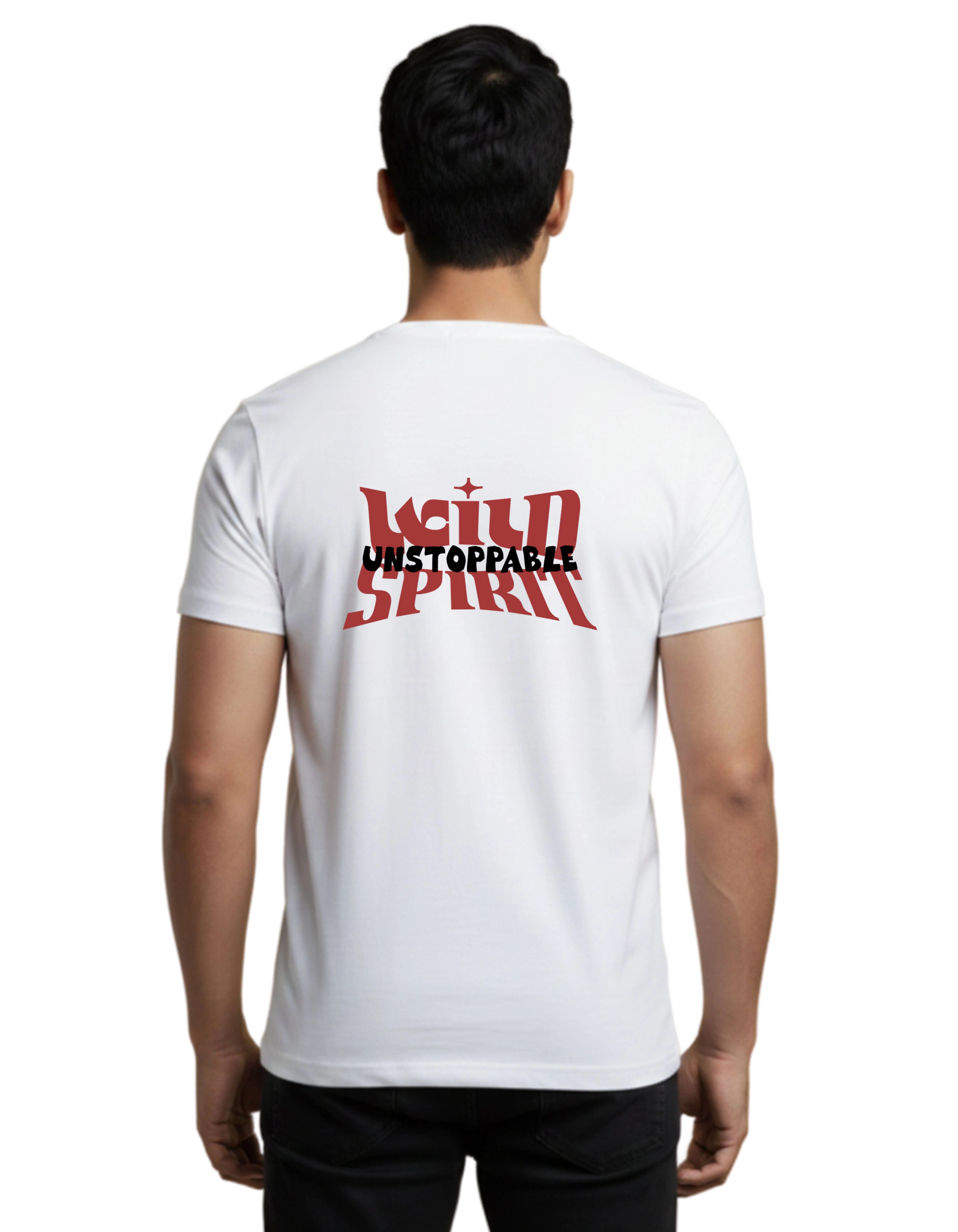 Wild Spirit Cotton Round Neck T-Shirt 180 GSM White