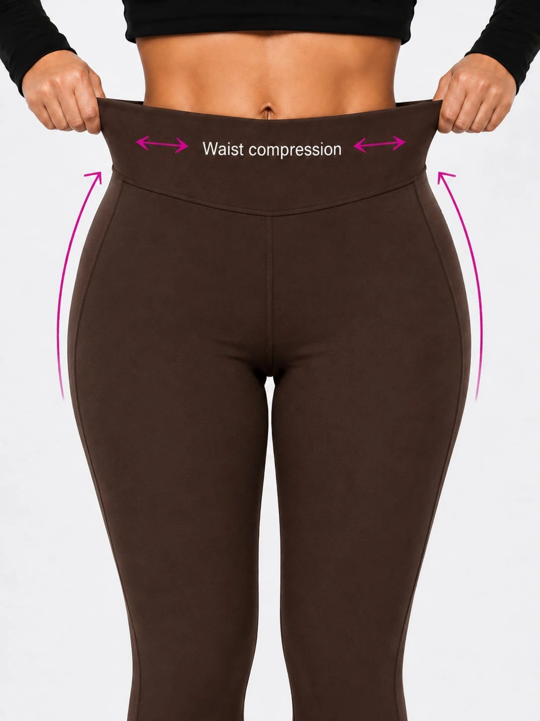Coffee Brown Womens Tummy Tucker Jegging