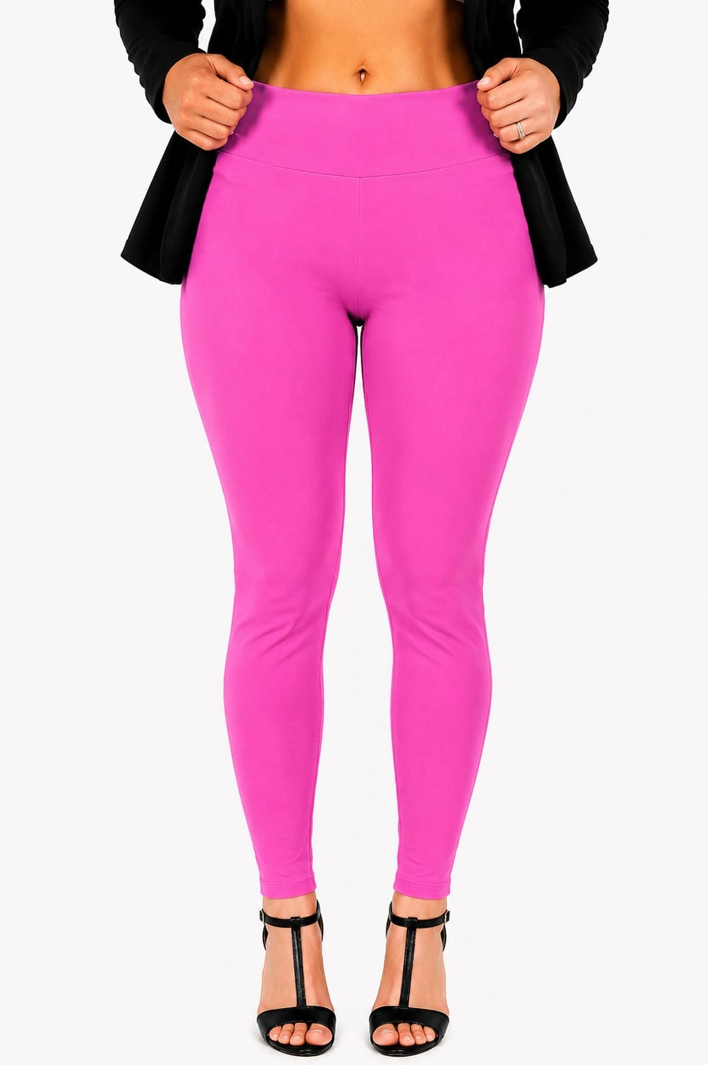 Pink Womens Tummy Tucker Jegging — bulk from ₹1097