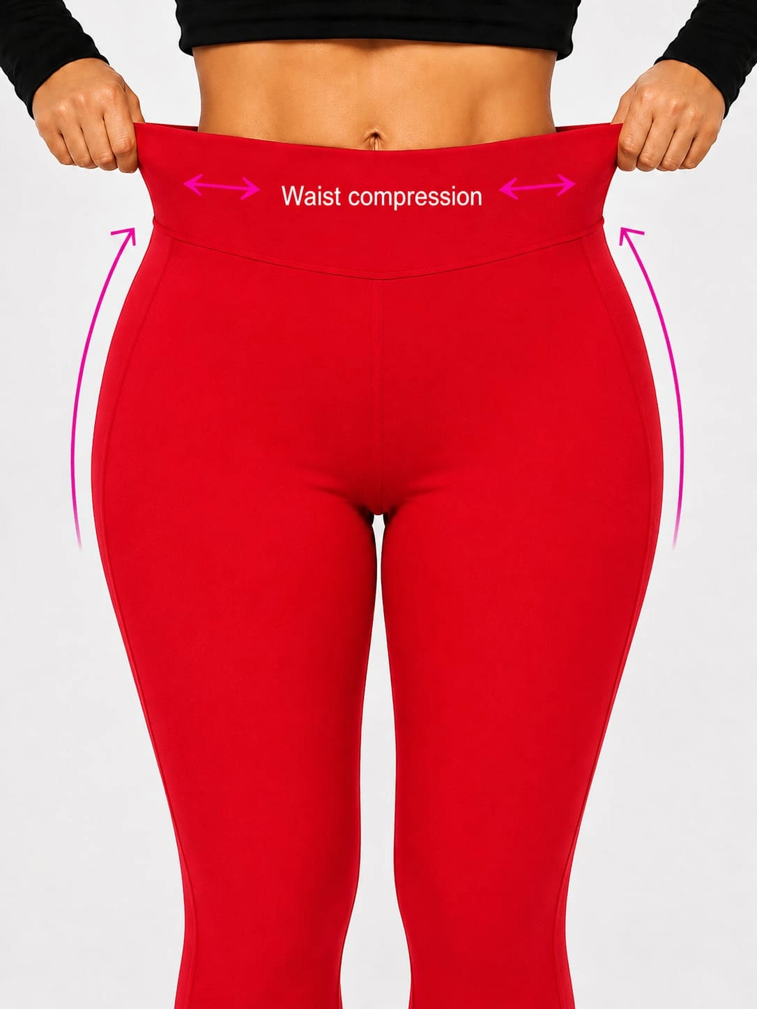 Red Womens Tummy Tucker Jegging — bulk from ₹1097