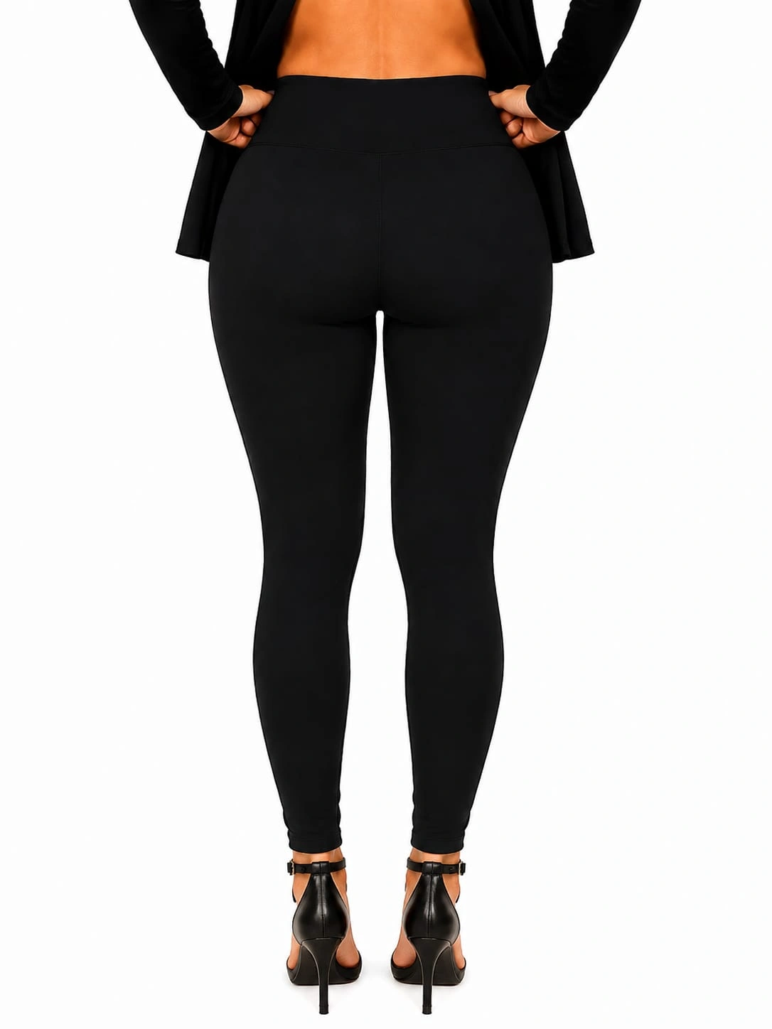 Black Womens Tummy Tucker Jegging