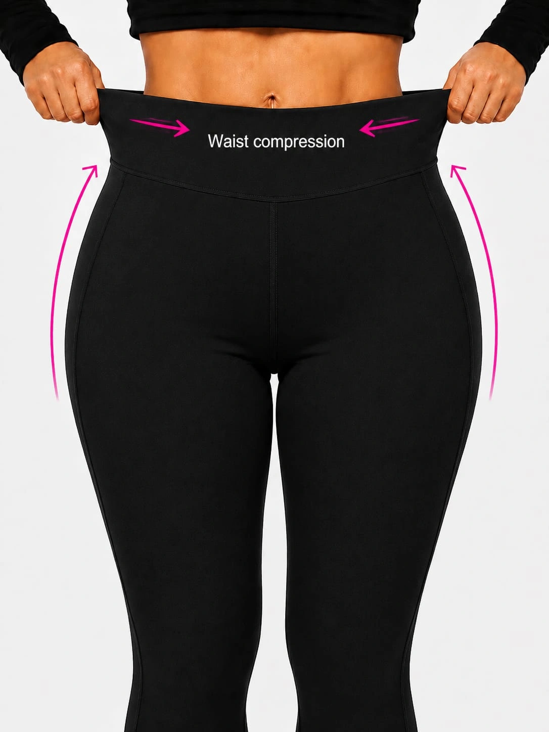 Black Womens Tummy Tucker Jegging — bulk from ₹1097