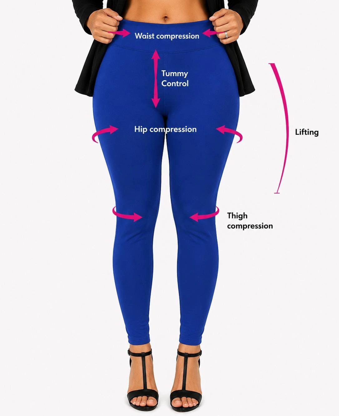 Royal Blue Womens Tummy Tucker Jegging — bulk from ₹1097