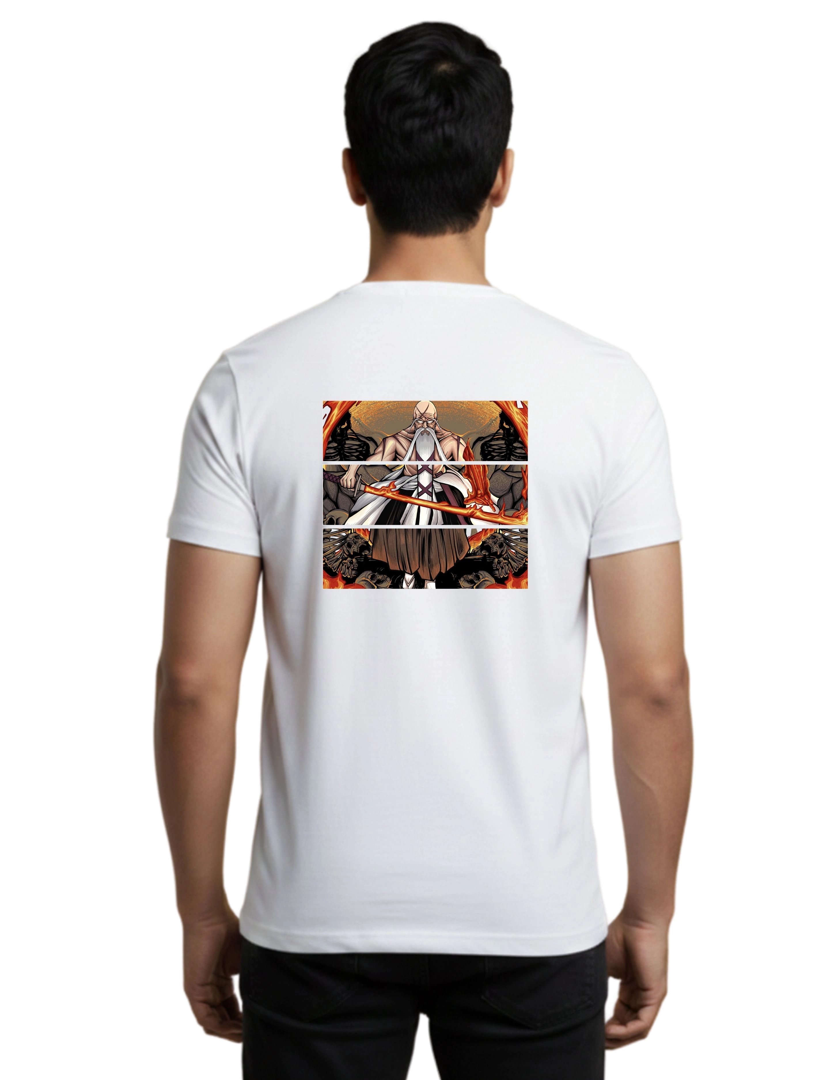 Yamamoto Cotton Round Neck T-Shirt 180 GSM White