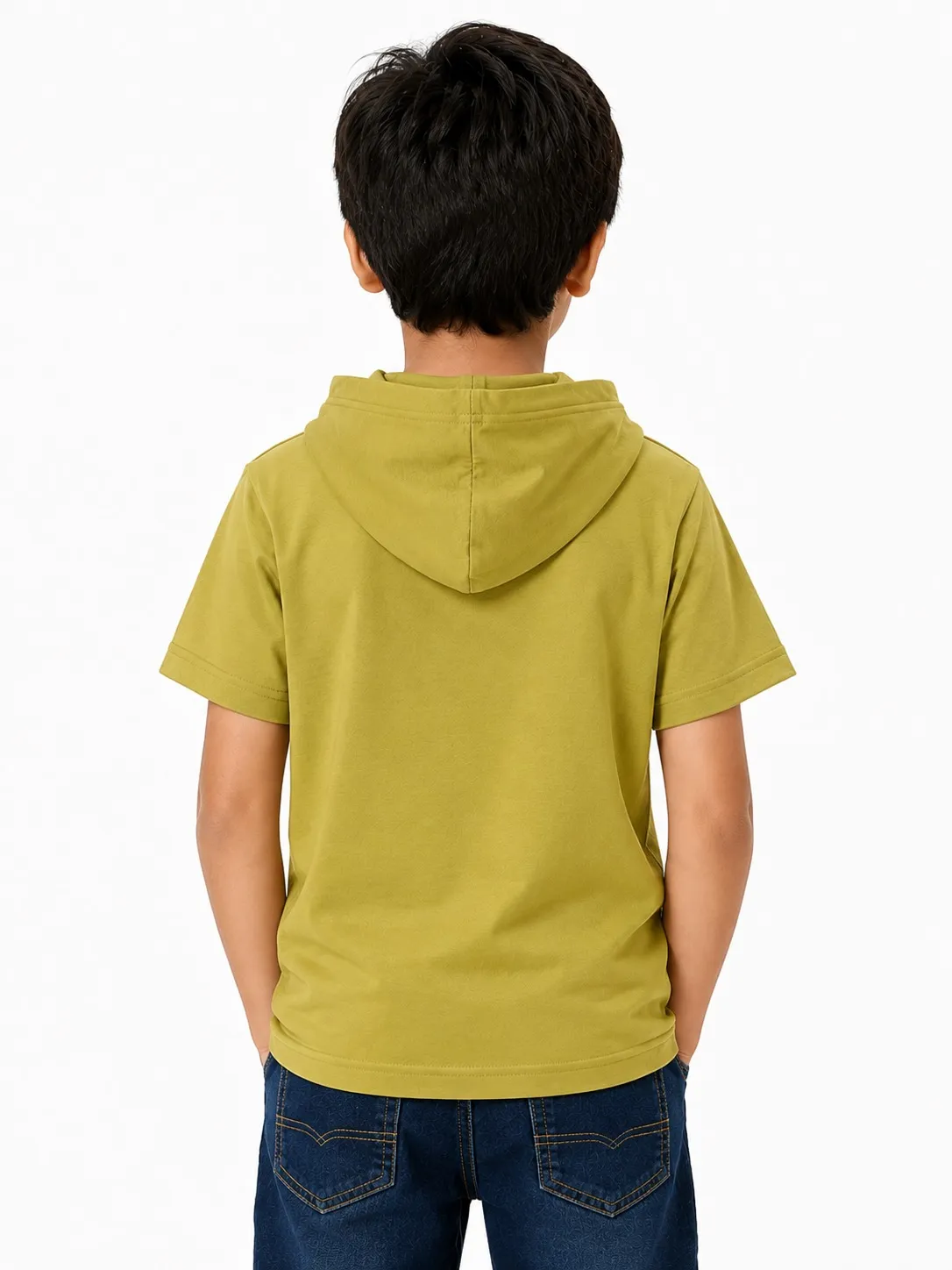 Yellow Boys Premium Printed Half Sleeve Cooper Hood  T Shirt